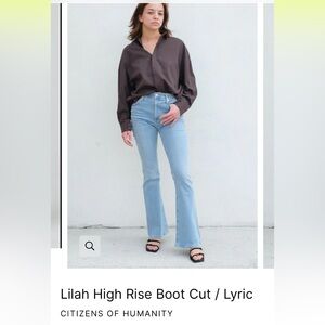 Citizens of Humanity Lilah high rise bootcut jeans size 26